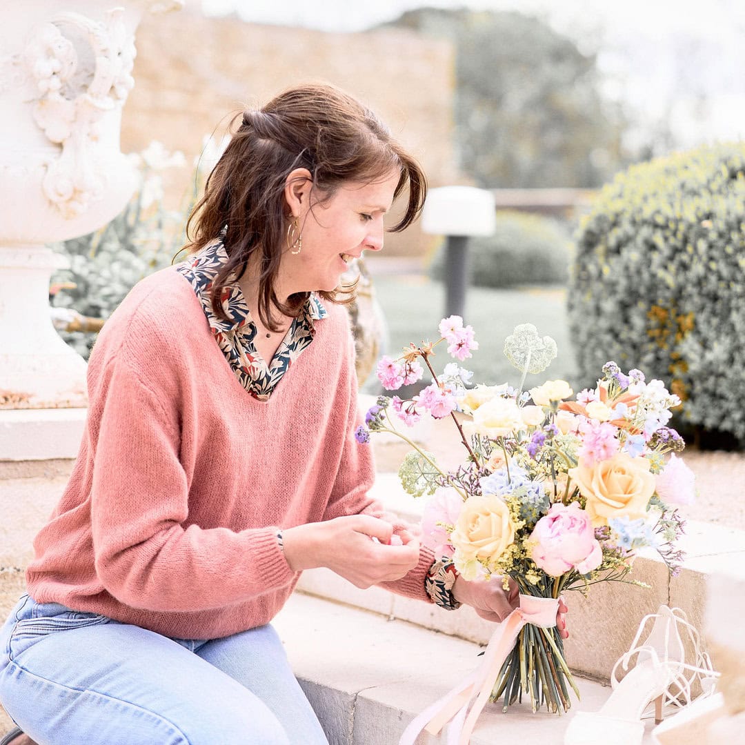 fleuriste en action photographe entreprise lyon